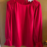 Preston & York  Vibrant Red Blouse Photo 0
