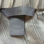 H&M Cream Tan Off The Shoulder Striped Short Sleeve Pullover Blouse Top Size 2 Photo 6