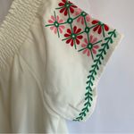 Esley  Embroidered White Dress size Medium Lined Photo 1