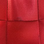 Seatbelt Purse (Red) Woven Neutral Y2K
90s Top Handle Shoulder Bag. Preloved Red Photo 8