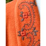 Leslie Fay Vintage Wool Blend Fall Blazer Made in USA ILGWU Embroidered 16 L Photo 2