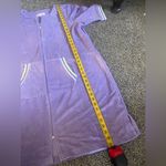 New Stan Herman Purple Zip Up Short Sleeve Robe Gown With Pockets M Size M Photo 7