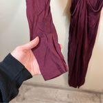 & Other Stories & Other Stories Cut Out Waist Long Sleeve Fitted Midi Dress Burgundy Maroon M Photo 5