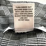 Carole Wren Black White Open Front 3/4 Sleeve Long Blazer Coat Size Large Photo 10