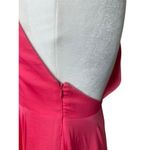 Kimchi Blue  Dress 2 Vida Pink Satin Halter Sleeveless Handkerchief Midi Sundress Photo 7