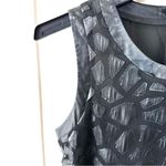 ASTR   sleeveless black tank top with faux leather animal print Photo 10