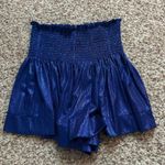The Pants Store Queen of sparkles swing shorts blue metallic  Photo 2