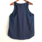 1. State  Nordstrom Tank Top L Racerback Chiffon Paneled Navy Blue Photo 3