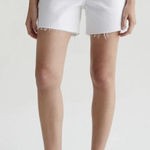 AG Adriano Goldschmied AG‎ Adriano Goldschmied Clove Short HIGH-RISE BAGGY FIT WHITE DESTRUCTED Size 25 Photo 0