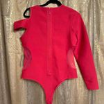 Venus Body Shaping Hot Pink One Shoulder Mesh Cutout Bodysuit 16 NWT Photo 1