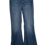 Edwin Flare Jeans Blue Distressed Chrissy Wide Flare Bootcut Womens Size 24 New Photo 0