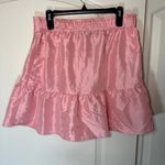 Topshop NEW Taffeta Lantern Mini Skirt Light Pink Size: 8 Photo 5