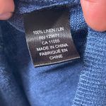 Skull Cashmere  blue asymmetrical tank blouse 100% linen sz XS Photo 1