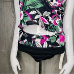 Anne cole Nwt Bolo Babe High Neck Tankini top and high waist bikini bottom swimwear bathin Photo 6