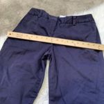 Lands' End Dark Navy Blue Wide Leg Pants Size 2 Pockets Business Career Basic Photo 3