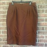 Carlisle  Brown Patterned Pencil Skirt Photo 0
