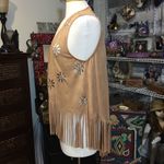 American Rag NWT  faux suede boho long vest Photo 2