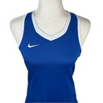 Nike  Blue & White Racerback Athletic Dri-Fit Tank Size M Photo 1