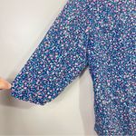 st. john's bay St John Bay Blue Women Floral Button Down Blouse Size 1X Photo 3