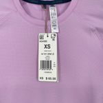 Adidas Womens XS Long Sleeve Athletic T Shirt Bliss Lilac Crew Neck Top Photo 2