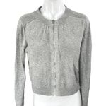 Banana Republic Gray Chevron Long Sleeve Zip Up Cardigan Sweater Top Size M Photo 0