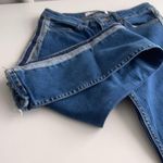 ZARA  Basic side striped Jeans Distressed hem size 2 Photo 0