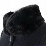 Vintage Steve by Searle black swing full length coat, vintage size 2, USA made Size L Photo 6