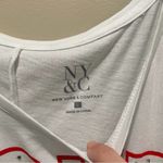 New York And Company  Love Rhinestone Tee Shirt White Size Large Photo 5