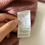 Madewell NWT  Long Sleeve Ribbed Turtleneck Pullover Sweater Pink Small Photo 4