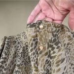 East 5th Animal Print Earth Tone Fall Cardigan Sweater XL Photo 5