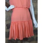 Elizabeth and James  NEW Carlita‎ Dress Sleeveless High Neck Orange Silk Size 6 Photo 3