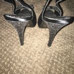 Lulu Townsend  Black Satin Slingback Heels Photo 3