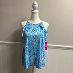 Lilly Pulitzer NEW  Billie Halter Top Amalfi Blue By The Seashore Medium M NWT Photo 12