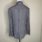 LC Lauren Conrad Lauren Conrad Navy Blue Gingham Blazer Lightweight Sz Large Photo 1
