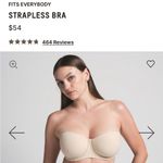 SKIMS New  Fit Everybody Strapless Bra in Sand size 32B Photo 6