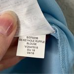 Banana Republic factory key hole ruffle sleeveless chiffon dress blouse xs Photo 8