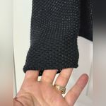 Maje  Empire Black Sweater Knit Blazer Moto Jacket Size 3/L Photo 3