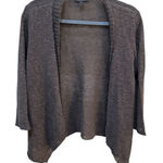 Eileen Fisher Brown Linen Open Front Cardigan Size Petite Medium Photo 0