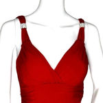 Frederick's of Hollywood Dress Womens XS Red Sexy Retro Vintage Old Hollywood Photo 4