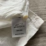 Roberta Roller Rabbit  Linen Embroidered Boho Blouse | White/Blue | Medium Photo 5