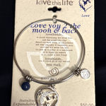 Love this life  Love you 2 the moon & back expandable bracelet Photo 0