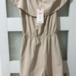 Romper of the shoulder Tan Photo 0