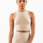 Alphalete  STRATUS CROP TANK linen color size S Photo 0