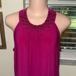 Roz & Ali Dressbarn  fuschia purple pink sleeveless summer dress size XL Photo 1