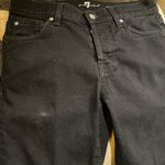 7 For All Mankind women’s standard straight leg size 31 black jean Photo 2