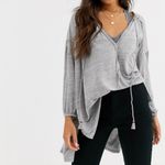 Free People  Just a Henley Top Heather Grey Photo 6
