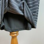 Ann Taylor ‎ Sheath Dress S Gray White Stripe Ruched Waist Long Sleeve Over Knee Photo 8