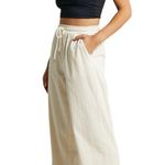 LIONESS Nikita Cream Cord Straight Leg Pants Photo 3