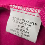 Vintage 80s Hot Pink Tracksuit Set Half Zip Jacket Straight Leg Pants Size Large Photo 13