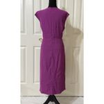 VTG Sharon Young Hot Pink/ Fuchsia Cocktail Party Pockets Pleated Midi Dress Photo 4